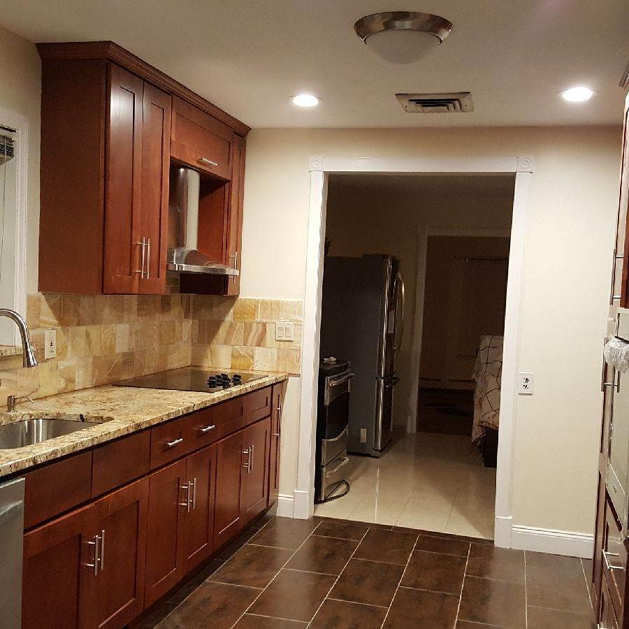 Classic Cherry Wood Kitchen